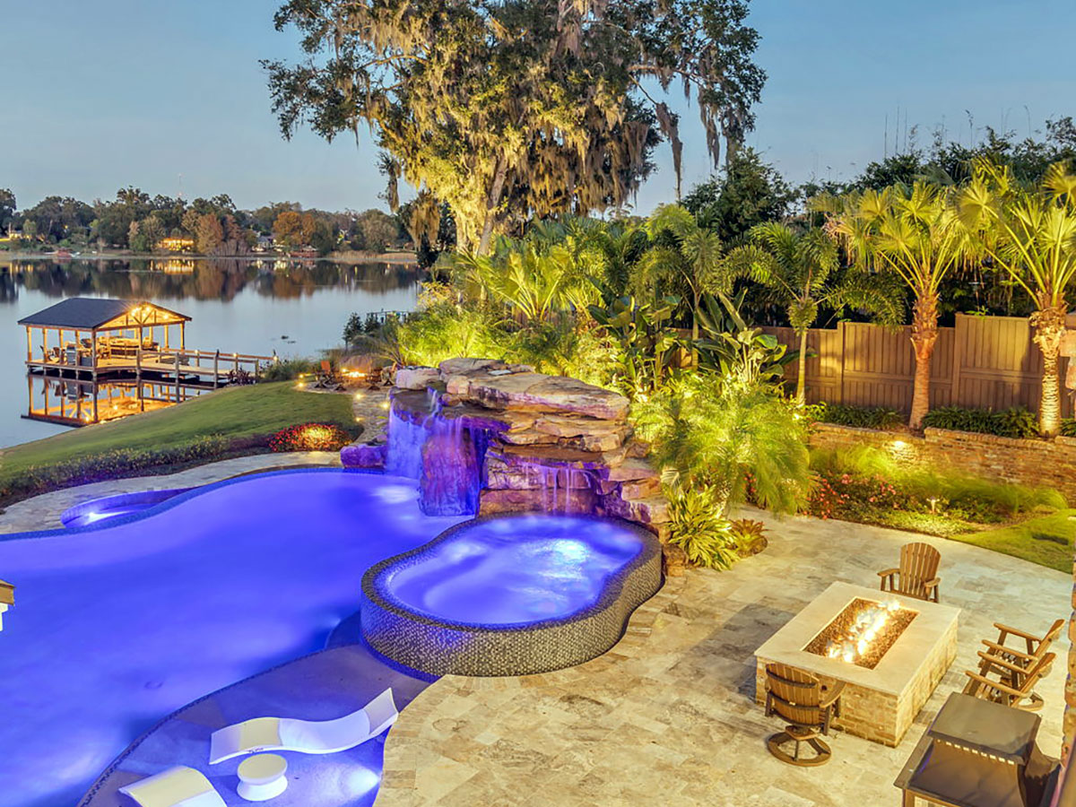 Patio and Pool Design – Orlando Outdoor Living for Florida Nights Designed by BLG Environmental Services