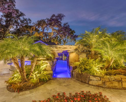 Residential Lighting - Landscape LED Lighting Installation for Orlando, Florida by BLG Environmental Services
